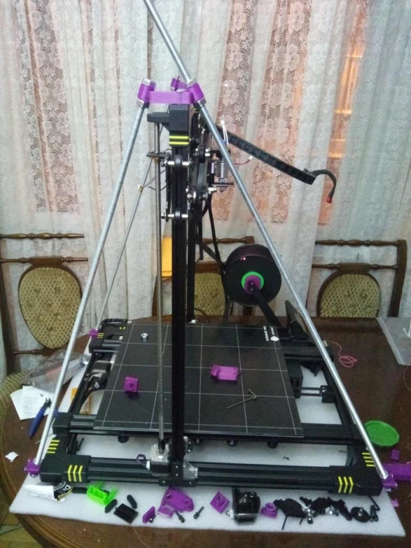 Anycubic Chiron Z Ekseni Ön Ve Arka Takviye Plastik Aparat - Resim 2