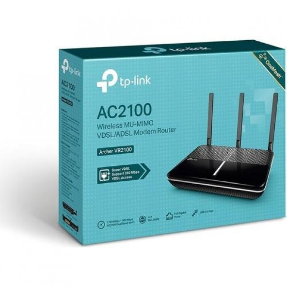 Tp-Link Archer-VR2100 AC2100 Wireless MU-MIMO VDSL/ADSL - Resim 2