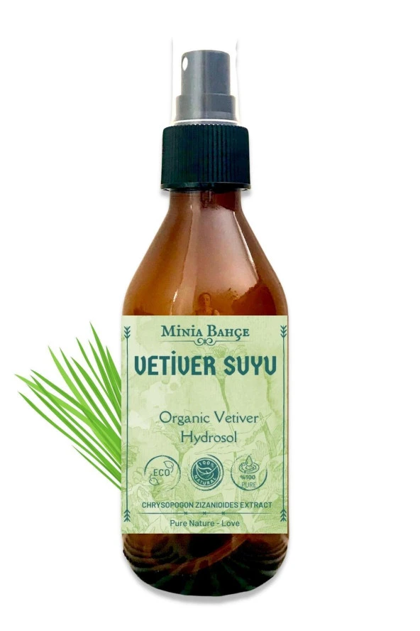 Organik Vetiver Suyu -%100 Doğal Hidrosol, 150ml - 2
