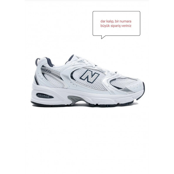 New Balance 530 Beyaz-Lacivert Unisex Spor Ayakkabı MR530SG