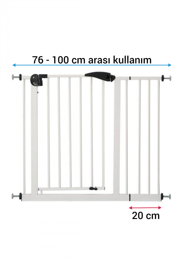 Wellgro Güvenlik Kapısı 76-100 cm Arası Kullanım İmkanı - 3