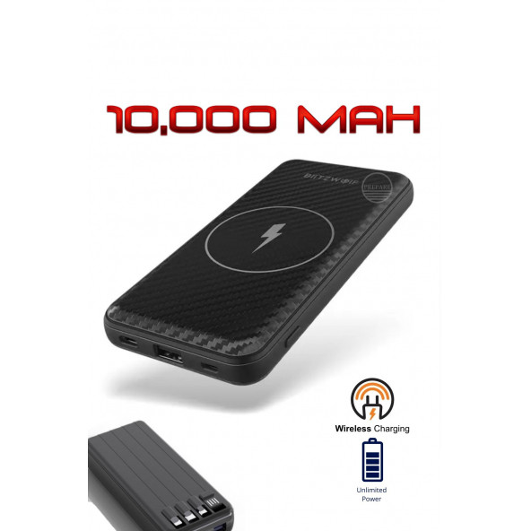10,000 mAh 3x Tak Çalıştır Kablolu 22,5w PD Qualcoom Fast Hızlı Şarj Özellikli Powerbank