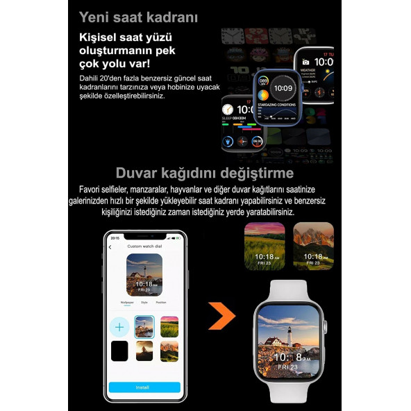 Watch Pro Akıllı Saat Ios & Android Uyumlu Akıllı Saat - 2