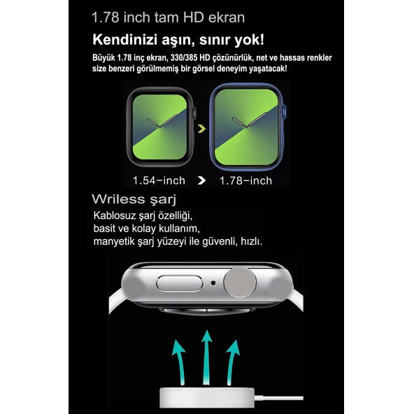 Watch Pro Akıllı Saat Ios & Android Uyumlu Akıllı Saat - 4