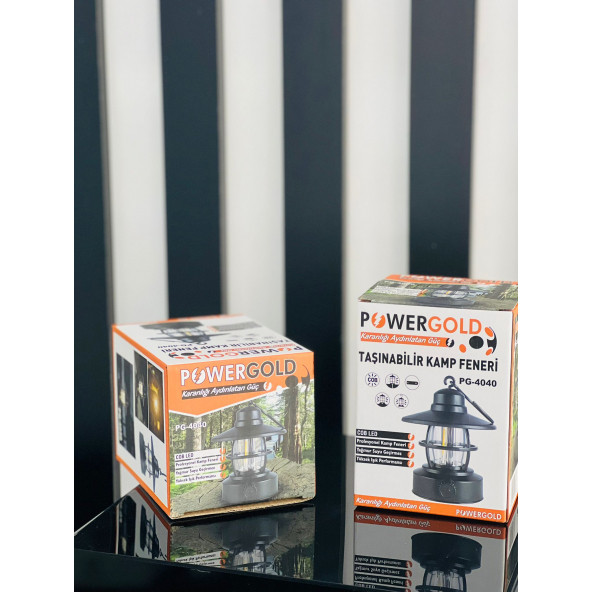 Profesyonel Taşınabilir Çok Fonsiyonlu Kamp Feneri Pg-4040 - 4