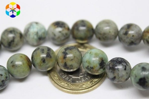 Afrika Turkuazı Taşı 10mm/adet ürün görseli