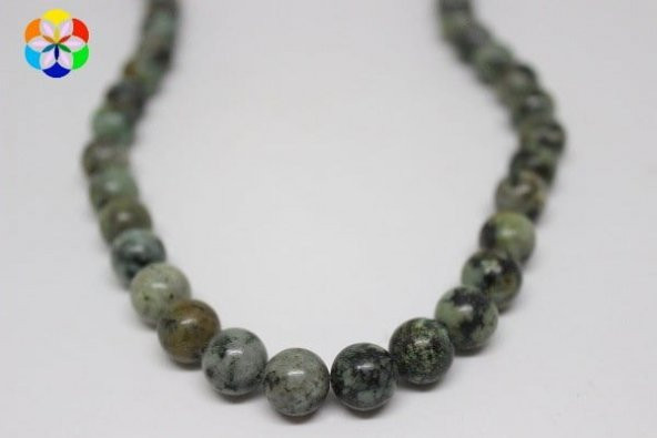 Afrika Turkuazı Taşı 10mm/adet - Resim 3