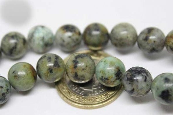 Afrika Turkuazı Taşı 10mm/adet - Resim 6