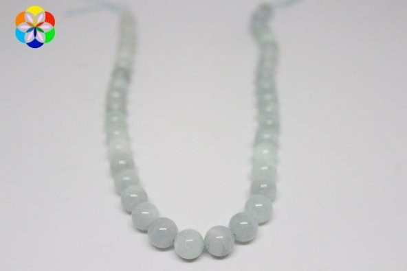 Akuamarin Taşı 10mm/adet - Resim 3