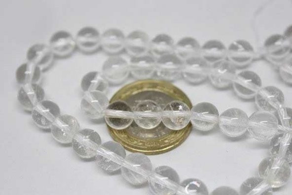 Kristal Kuvars Taşı 8mmadet - Resim 5