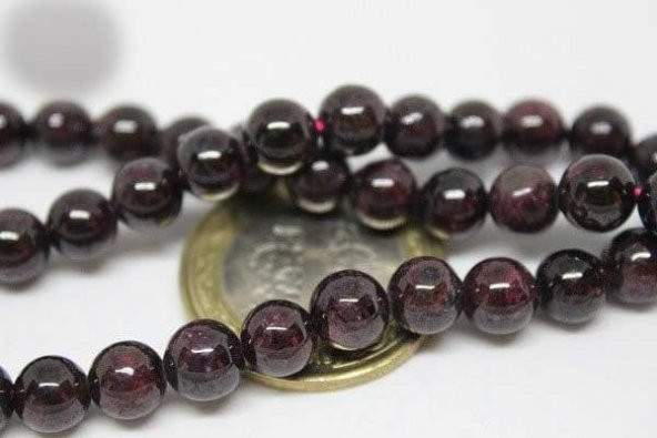 Lal (Granat) (Garnet)Taşı 7mmadet - Resim 6