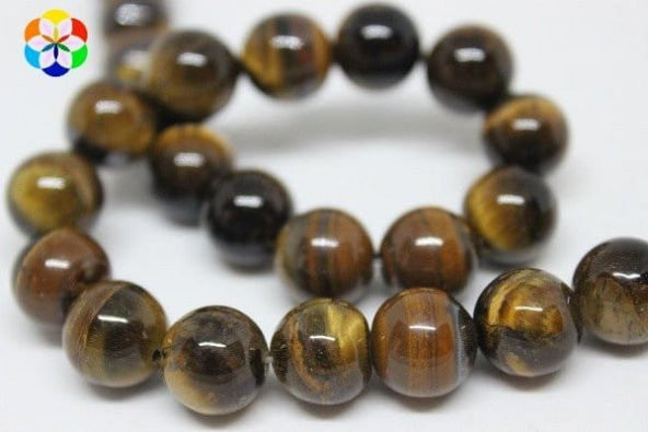 Kaplan Gözü Taşı 10mm/adet - Resim 2