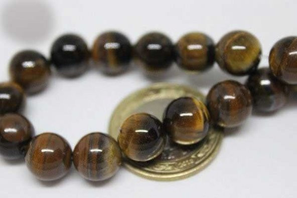 Kaplan Gözü Taşı 10mm/adet - Resim 5