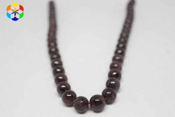 Lal (Granat) (Garnet)Taşı 10mm/adet - Resim 3