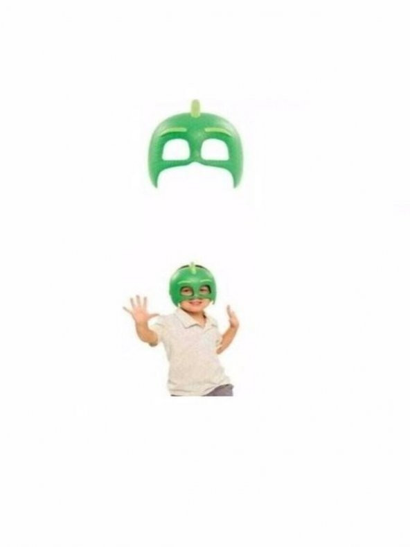Pj Maskeliler Maskesi Yeşil Pj Maskeli Maske Sert Plastik Maske