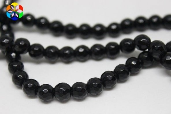 Onix (Oniks) Taşı Faset Kesim Parlak 6mm/adet - Resim 3