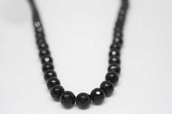 Onix (Oniks) Taşı Faset Kesim Parlak 6mm/adet - Resim 4