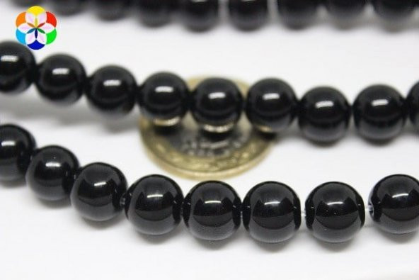 Onix (Oniks) Taşı Parlak 10mm/adet ürün görseli