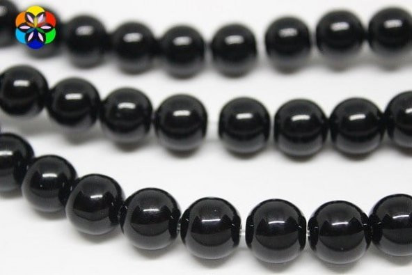 Onix (Oniks) Taşı Parlak 10mm/adet - Resim 3