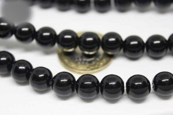 Onix (Oniks) Taşı Parlak 10mm/adet - Resim 5