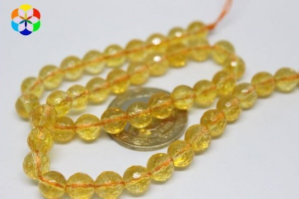 Sitrin Taşı Faset Kesim 8mm/adet ürün görseli