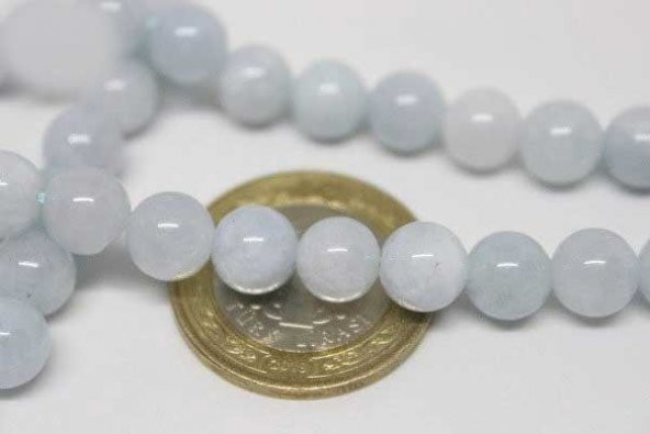 Akuamarin Taşı 8mmadet - Resim 6