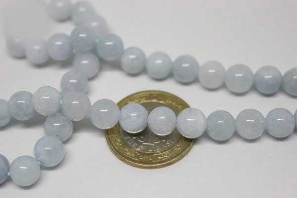 Akuamarin Taşı 8mmadet - Resim 7