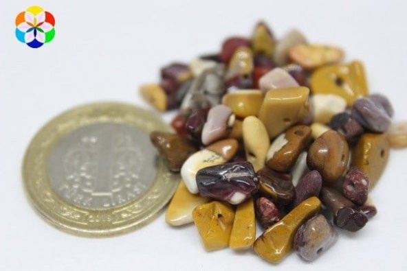 Delikli Jasper Taşı Mini Boy 50 adet ürün görseli