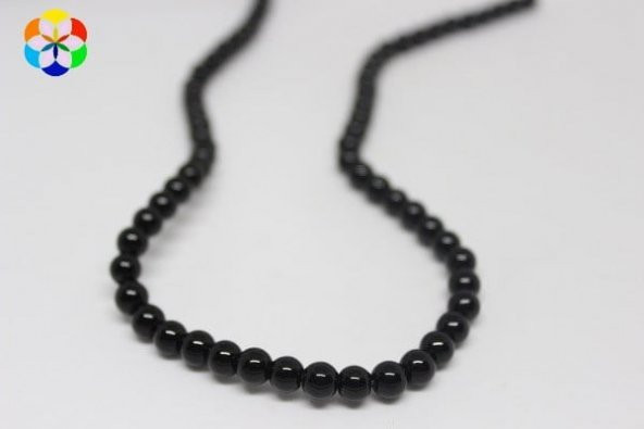 Onix (Oniks) Taşı Parlak 6mm/adet - Resim 2