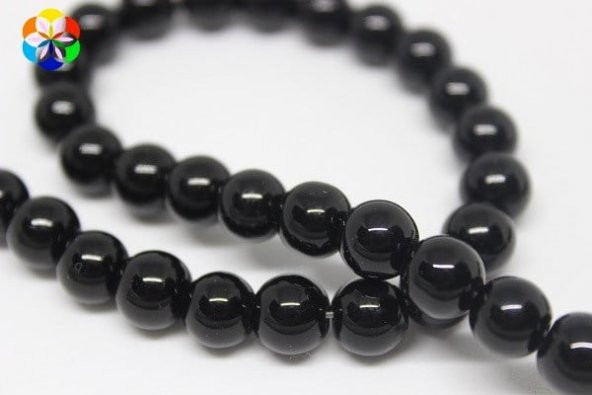 Onix (Oniks) Taşı Parlak 8mm/adet ürün görseli