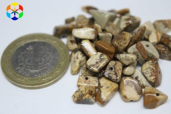 Delikli Jasper Taşı Mini Boy 50 adet ürün görseli