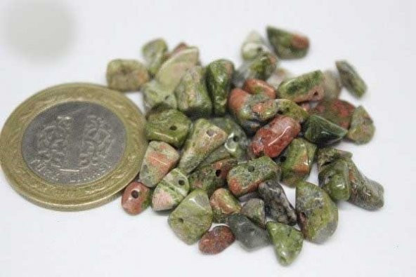 Delikli Unakit Taşı Mini Boy 50 adet - Resim 2