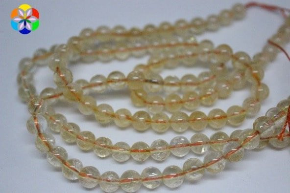 Sitrin Taşı Açık Renk 6mm/adet ürün görseli