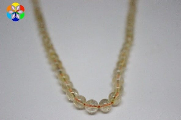 Sitrin Taşı Açık Renk 6mm/adet - Resim 2