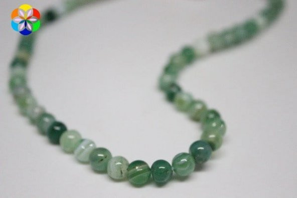 Akik Taşı 6mm/adet (7556) - Resim 2