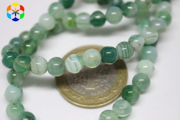 Akik Taşı 6mm/adet (7556) - Resim 3