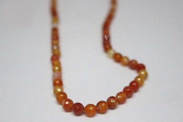 Akik Taşı Faset Kesim 6mm/adet (7445) - Resim 5