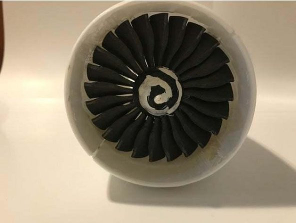 Fırçasız Çıkışlı Motorlar İçin Elektrikli Jet Motoru Plastik Aparat - 1