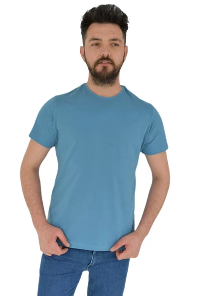 Erkek Sıfır Yaka Tişört Penye BGL-ST02799 - Resim 4