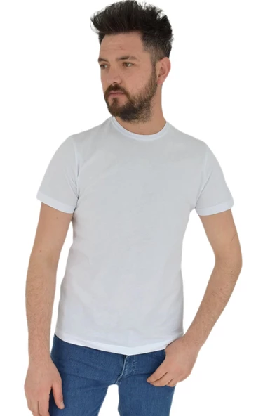 Erkek Sıfır Yaka Tişört Penye BGL-ST02799 - Resim 6