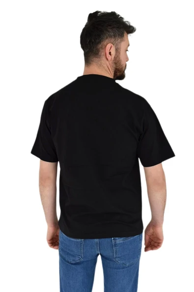 Erkek Baskılı Oversize Tişört 2378 BGL-ST02802 - Resim 11
