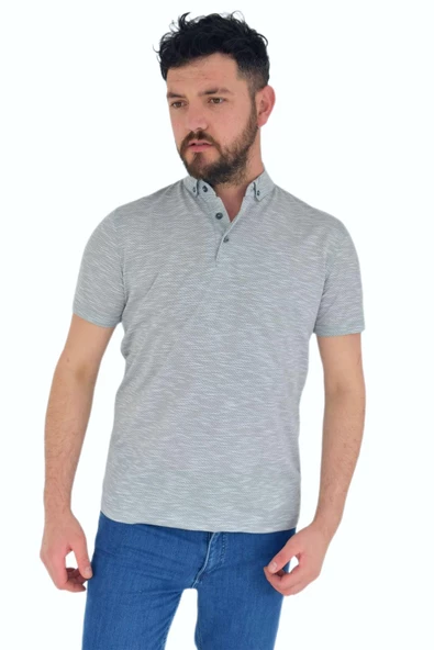 Erkek Polo Yaka Tişört R2022-2166 BGL-ST02777 - Resim 4
