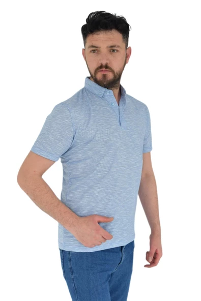 Erkek Polo Yaka Tişört R2022-2166 BGL-ST02777 - Resim 10