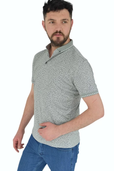 Erkek Polo Yaka Tişört R4230 BGL-ST02780 - 8