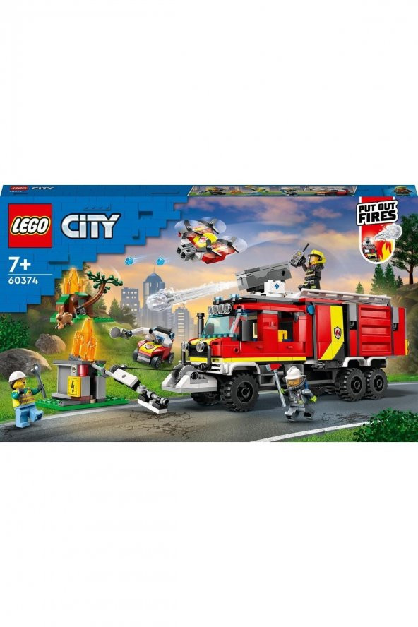 ® City İtfaiye Komuta Kamyonu 60374 - 7 Yaş ve Üzeri Çocuklar için Yapım Seti (502 Parça) - 3
