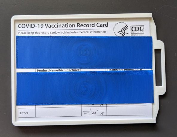 Covid Aşı Kayıt Tutma Tutucu Plastik Aparat - 2