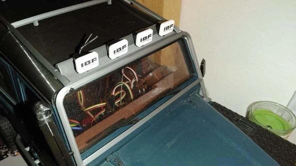 Landy 3Dsets İçin Çatı Işık Tutucusu Plastik Aparat