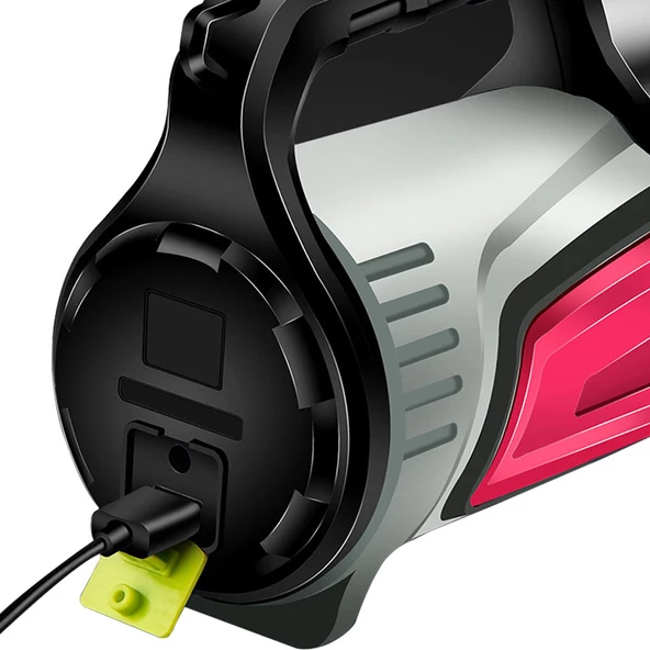 POWERMASTER JS-881A ŞARJLI LEDLİ UZUN MENZİLLİ KAMP TİPİ ÇOK FONKSİYONLU IŞILDAK FENER - 2