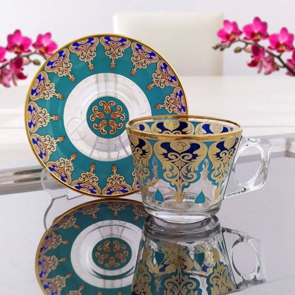 Paşabahçe 97302 Vela Hümeyra Çay ve Nescafe Fincan Takımı-6 Kişilik