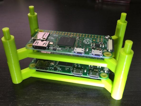 Raspberry Pi Zero Cluster Montaj Braketi Plastik Aparat